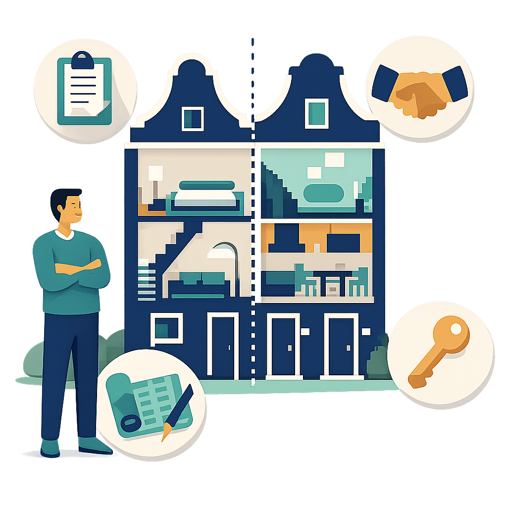 Het woningsplitsing proces in 4 stappen