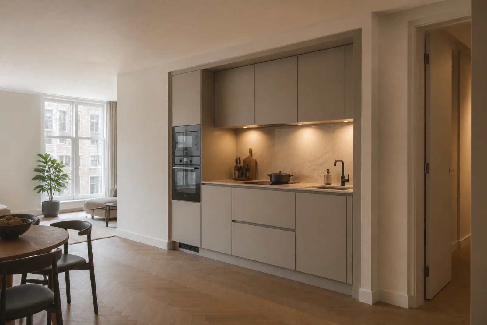 Interieur van een gesplitste woning